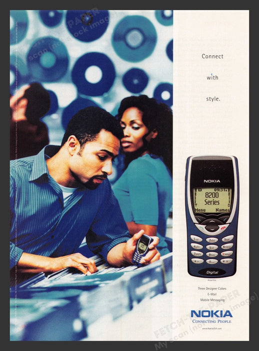 2000 Nokia 8200 Series Cell Phone Print Advertisement Ad