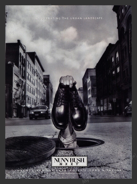 2000 Nunn Bush NXXT Shoes Manhole Cover Print Advertisement Ad