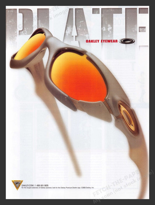 2003 Oakley Sunglasses Eyewear Print Advertisement Ad