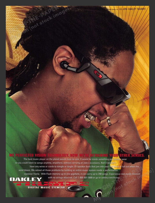 2005 Oakley Thump 2 Lil Jon Print Advertisement Ad