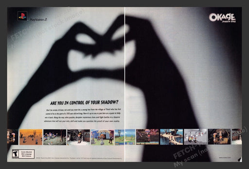 2002 Okage Shadow King Video Game Print Advertisement (2 Pages)