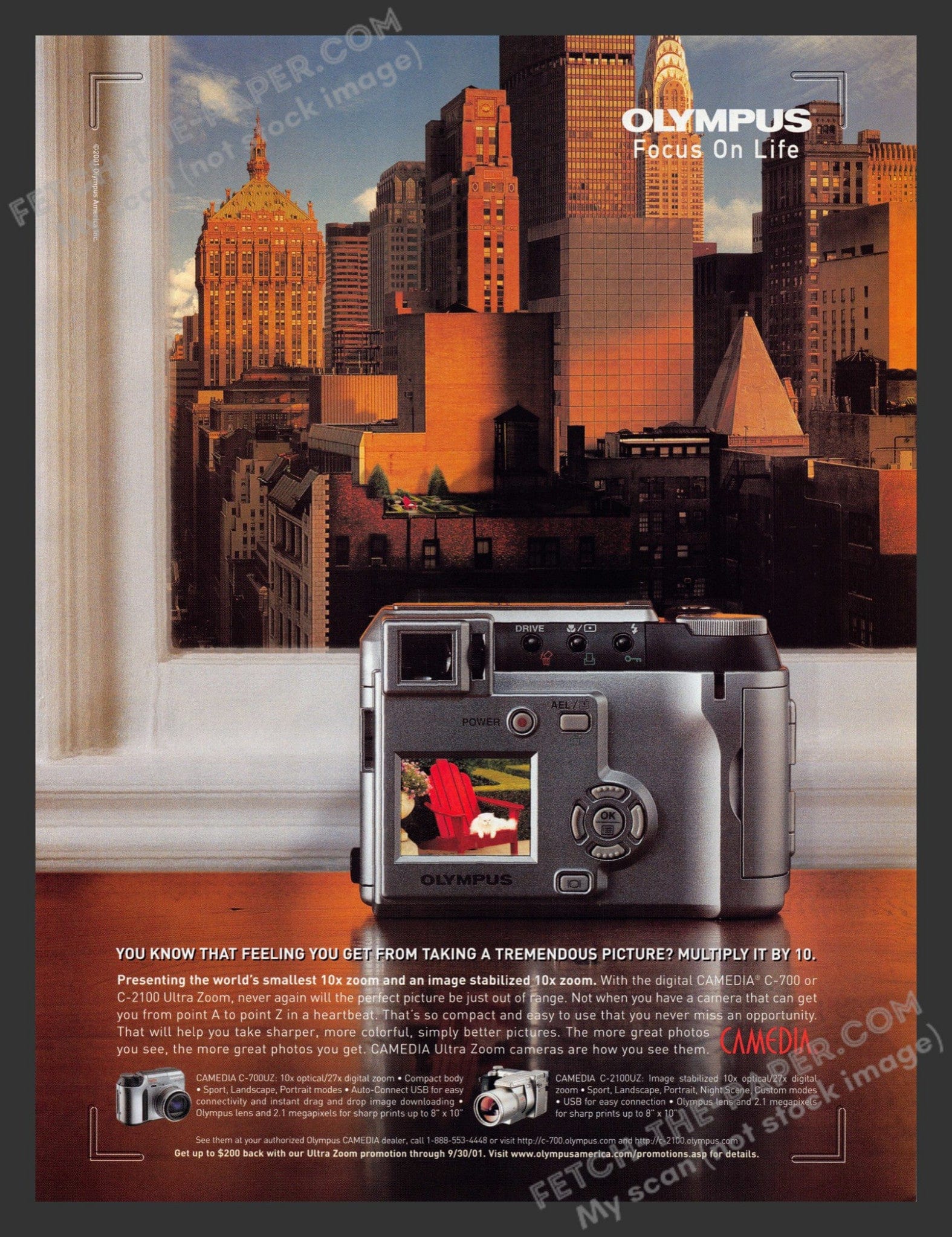 Vintage Olympus Camedia C-700 Camera 2000s Print Ad — Fetch-the-Paper