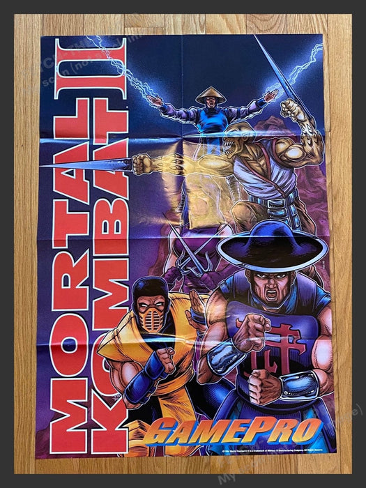 ORIGINAL Video Game 1994 POSTER 20.5" x 30" Mortal Kombat