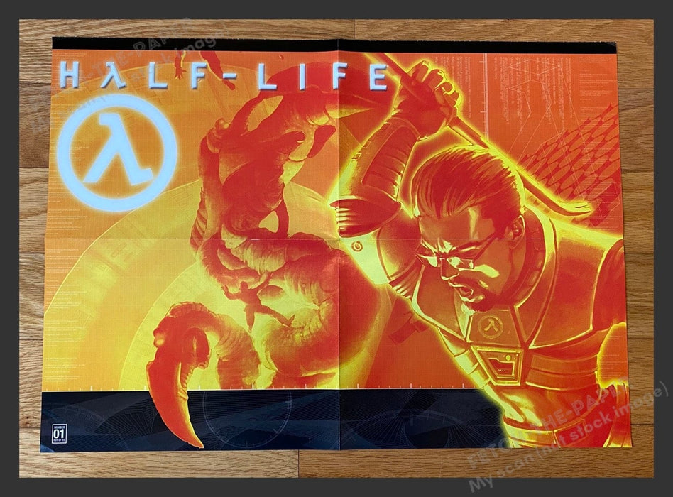 ORIGINAL Video Game 2001 POSTER 14.5" x 20.5" Half-Life