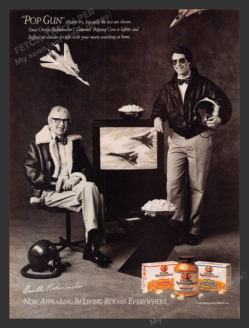 1989 Orville Redenbacher "Pop Gun" Popping Corn Print Advertisement Ad