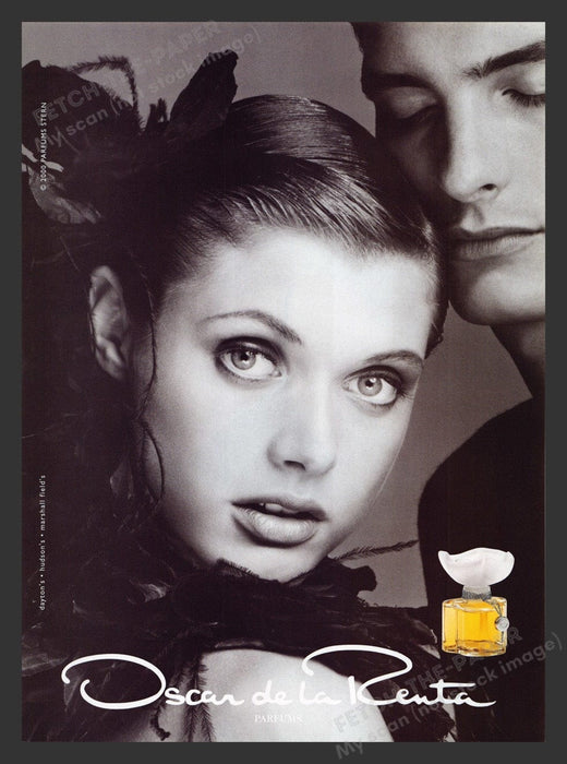 2000 Oscar de la Renta Perfume Eyes Print Advertisement Ad