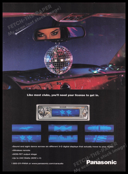 Panasonic 2000s Print Advertisement Ad 2000 Fetch the Paper!