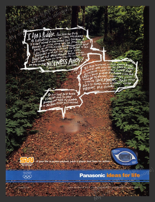 2004 Panasonic Shock Wave Music Player Print Advertisement Ad