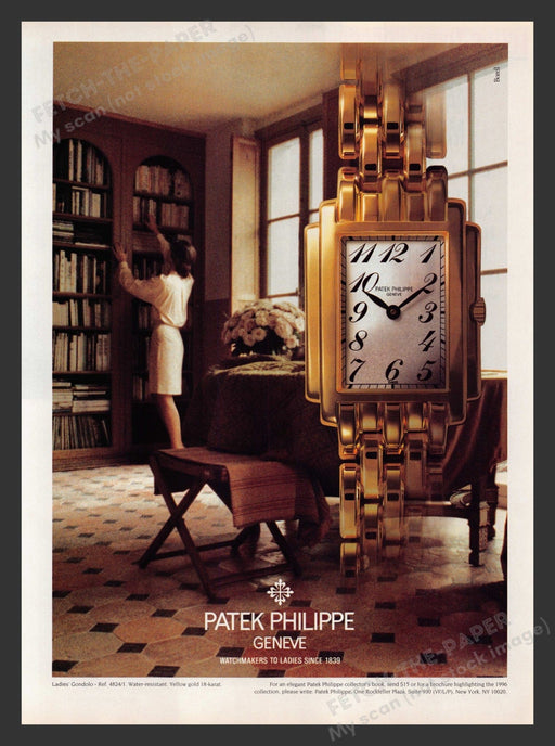 Patek Philippe 1990s Print Advertisement 1995 Watch Geneve Since 1839 Library Fetch the Paper!