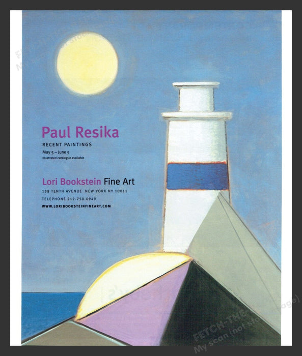 2010 Paul Resika NYC Art Gallery Show Print Advertisement Ad