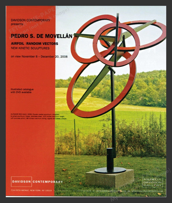 2008 Pedro S. De Movellan Sculptures NYC Art Show Print Advertisement Ad