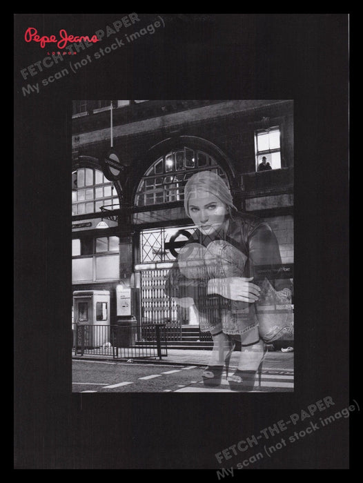 Pepe Jeans London 1990s Print Advertisement Ad 1995 Underground Fetch the Paper!