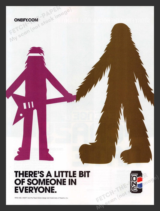 2005 Pepsi One Oneify Big Foot Musician Print Advertisement Ad