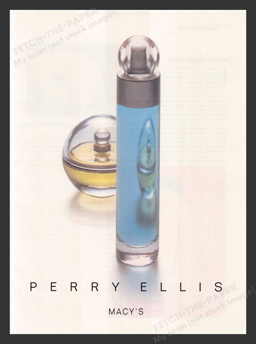 2000 Perry Ellis Perfume & Cologne Sexually Shaped Bottle Print Advertisement Ad
