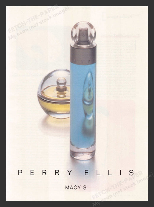 2000 Perry Ellis Perfume & Cologne Sexually Shaped Bottle Print Advertisement Ad