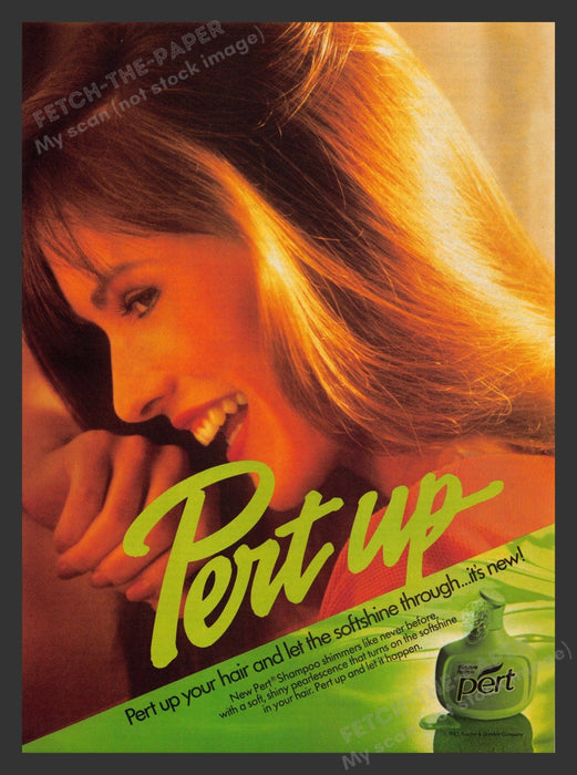 Pert Shampoo Hair 1980s Print Advertisement Ad 1983 Fetch the Paper!