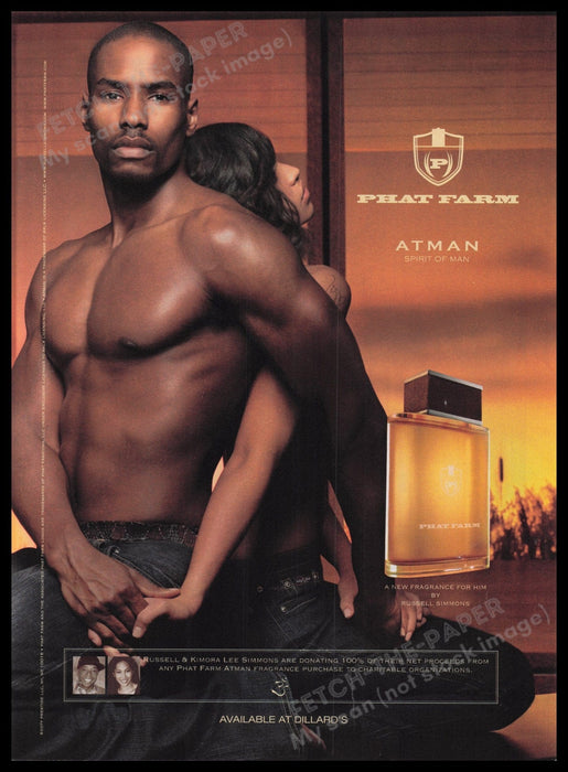 Phat Farm Atman Fragrance 2000s Print Advertisement Ad 2006 Fetch the Paper!