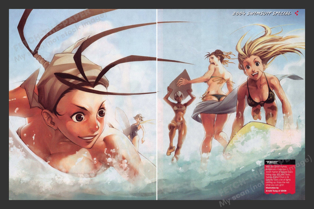 PlayStation Swimsuit Special 2000s Video Game Print Advertisement (6 Pages) 2004 Fetch the Paper!
