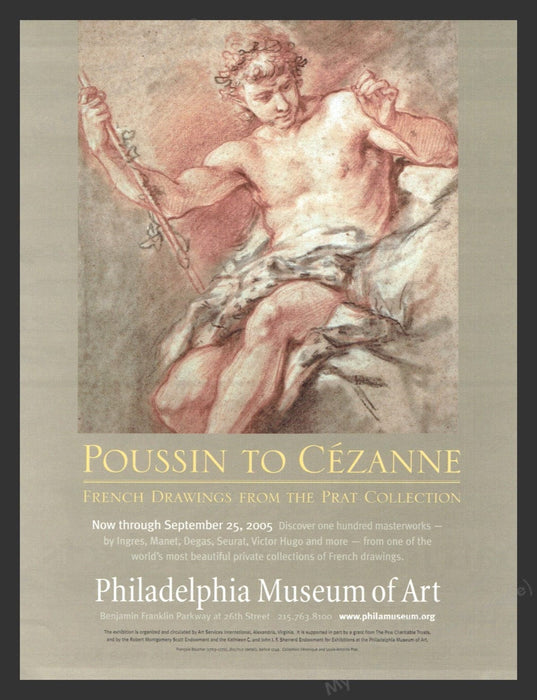 2005 Poussin to Cezanne Art Gallery Prat Collection Print Advertisement Ad