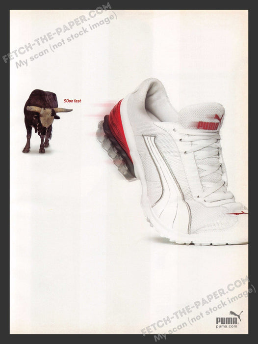 2005 Print Advertisement Puma Bull Shoes Ad.