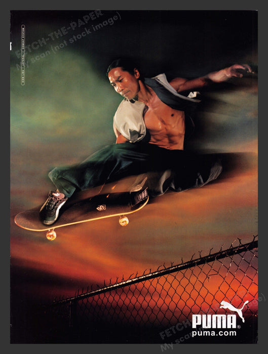 2001 Puma Clothing Kien Lieu Skateboarder Athlete Print Advertisement Ad.