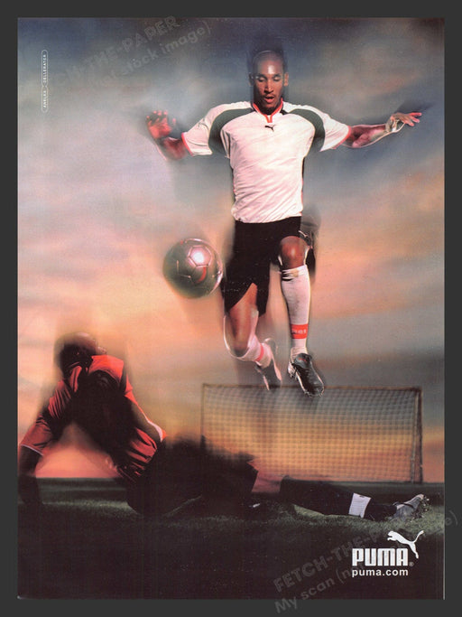 2001 Puma Clothing Nicolas Anelka Cellerator Athlete Print Advertisement Ad.