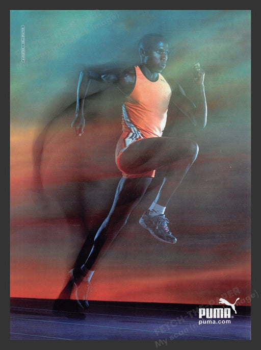 2001 Puma Clothing Wilson Kipketer Running Track Athlete Print Advertisement Ad.