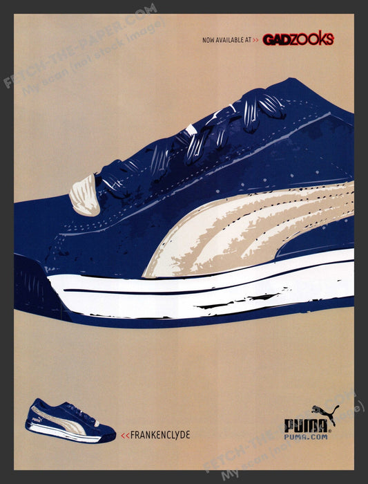 2001 Print Advertisement Puma Shoes Frankenclyde Ad.