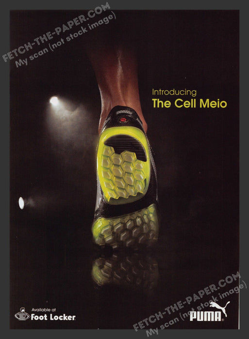 2008 Print Advertisement Puma The Cell Meio Back Shoes Ad.