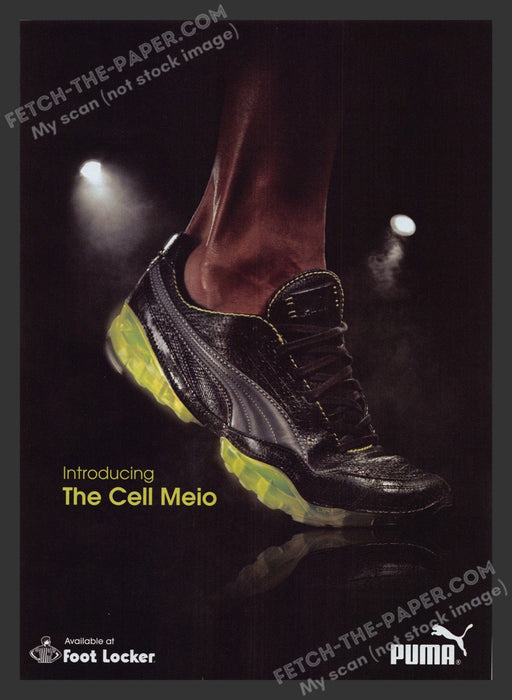2008 Print Advertisement Puma The Cell Meio Profile Shoes Ad.