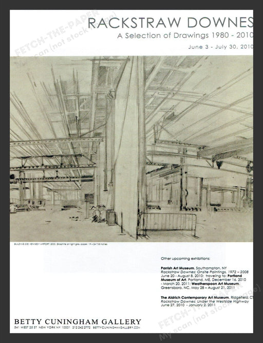 2010 Rackstraw Downes NYC Art Gallery Show Print Advertisement Ad