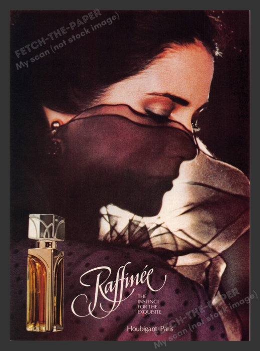 1983 Raffinee by Houbigant Paris Fragrance Print Advertisement Ad