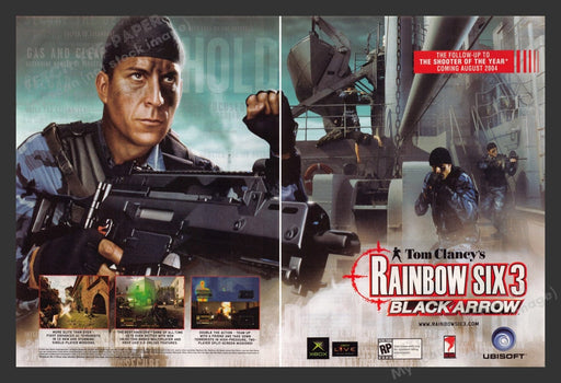 2004 Rainbow Six 3: Black Arrow Video Game Print Advertisement (2 Pages)