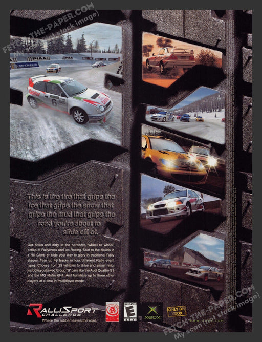 2002 Print Advertisement RalliSport Challenge Video Game Ad.