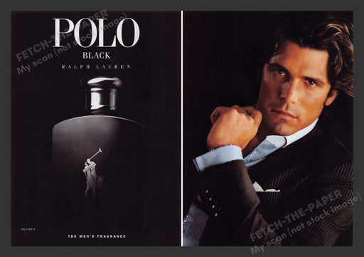 Ralph Lauren 2000s Print Advertisement (2 pages) 2009 Polo Black Sexy Male Model Fetch the Paper!