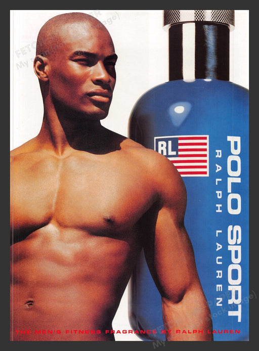 1999 Ralph Lauren Polo Sport Fragrance Tyson Beckford Print Advertisement Ad.
