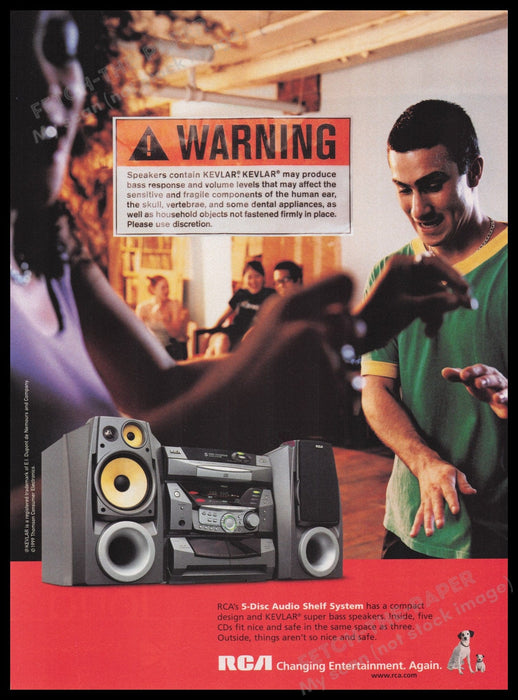 RCA 1990s Print Advertisement Ad 1999 Fetch the Paper!