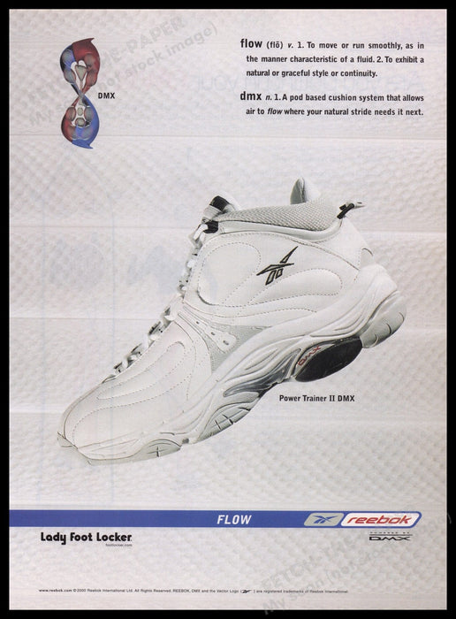 Reebok 2000s Print Advertisement Ad 2000 Fetch the Paper!