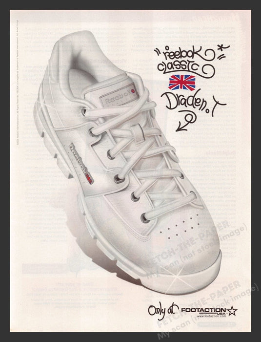 2004 Reebok Classic Shoes Draden. T Print Advertisement Ad