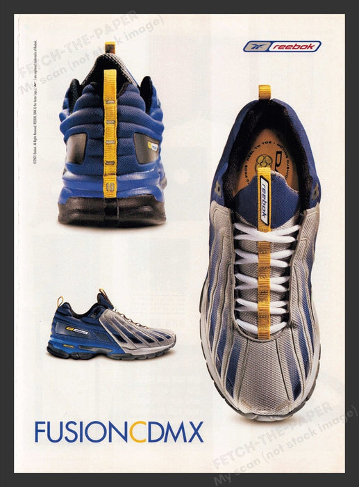 2001 Reebok Fusion CDMX Shoes Print Advertisement Ad
