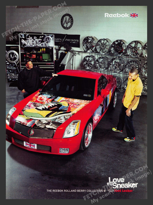 2007 Print Advertisement Reebok Rolland Berry Collection Artist Shoes Ad.