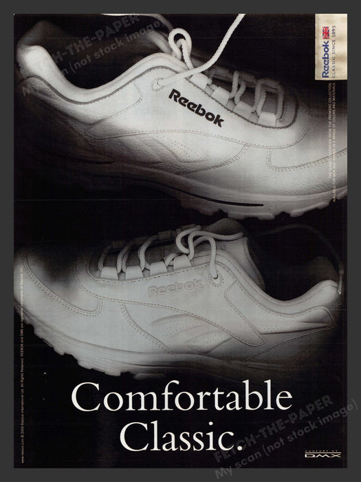 2000 Reebok Shoes Comfortable Classic Print Advertisement Ad.