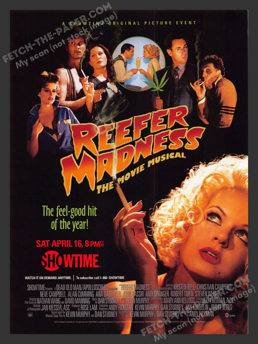 2005 Print Advertisement Reefer Madness The Movie Release Musical Ad.