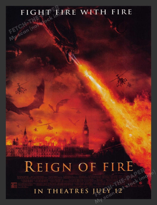 2002 Reign of Fire Movie Release Print Advertisement Ad
