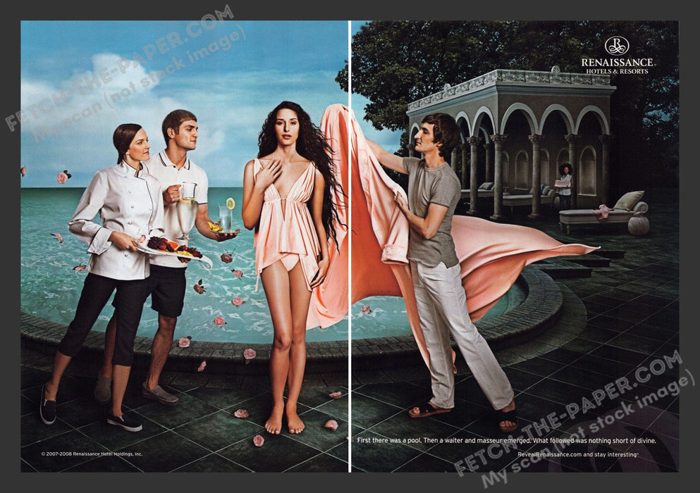 2007 Print Advertisement 2 Page Renaissance Hotels & Resorts Ad.