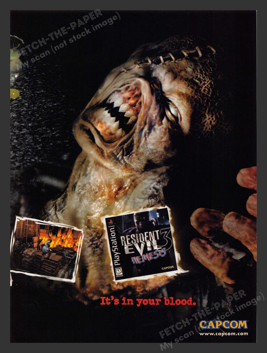 2000 Resident Evil: Nemesis Video Game Print Advertisement