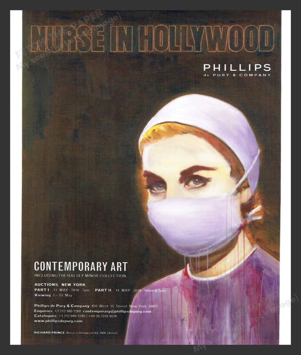 2010 Richard Prince NYC Art Auctions Print Advertisement Ad