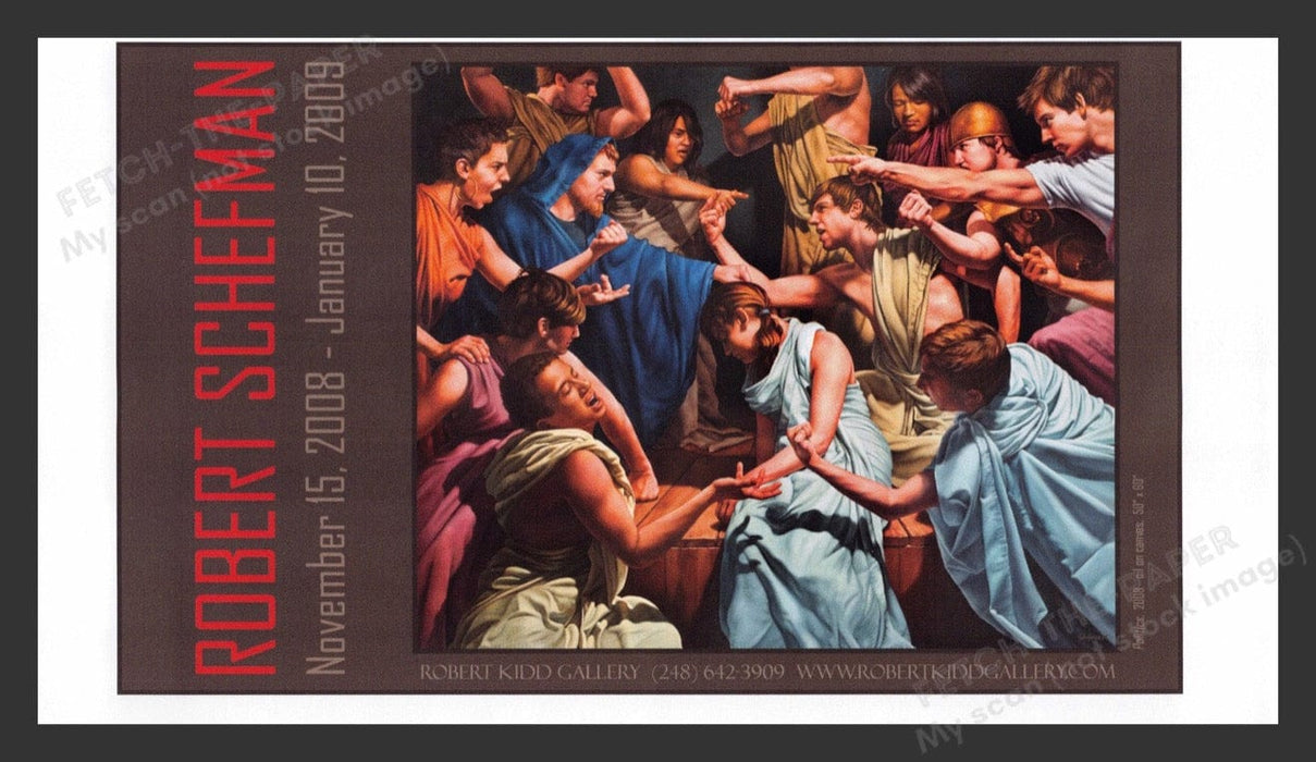 2008 Robert Schefman Art Gallery Show Print Advertisement Ad