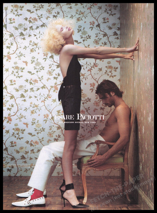 Roberto Cavalli 2000s Print Advertisement Ad 2003 Fetch the Paper!