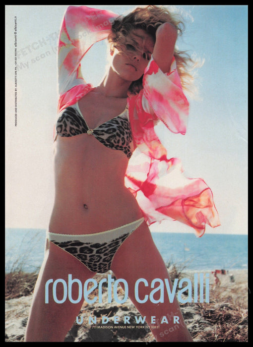 Roberto Cavalli Underwear 2000s Print Advertisement Ad 2002 Fetch the Paper!